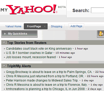 My Yahoo Atom Feed