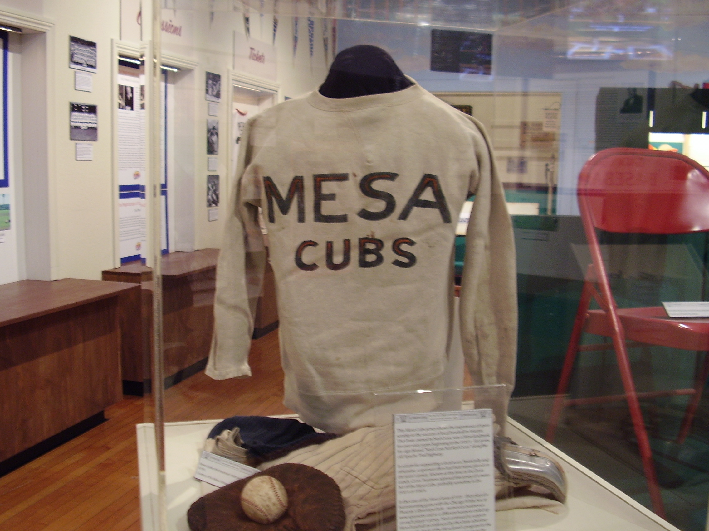 Mesa Cubs Jersey from the exhibit