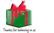 Gifts that say, Thanks for believing in us