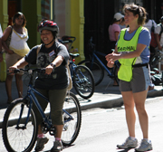 Learn to Ride volunteer