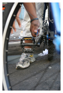 pedal wrench in action