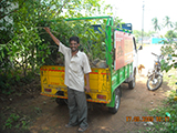 Distributing Seedlings in India
