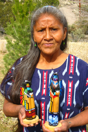 Roanna with Kachinas
