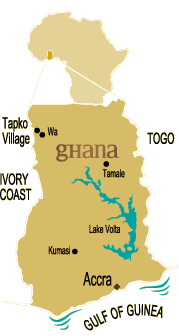 map of Ghana