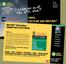 Mailer personalized with customer name, city, number