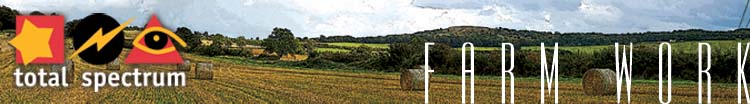 Total Spectrum Logo on Hay Field