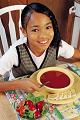 Girl with soup