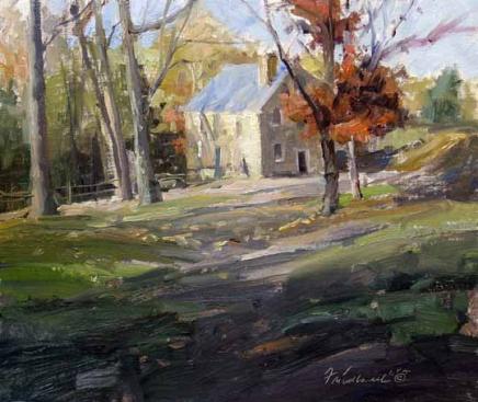 Fall at the Cooper Mill 10x12 Oil by Howard Friedland.jpg