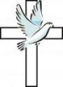 cross with dove