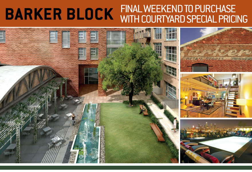 Final Weekend to Purchase with Courtyard Special Pricing